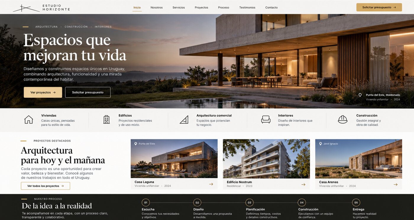 Estudio Horizonte — estudio de arquitectura