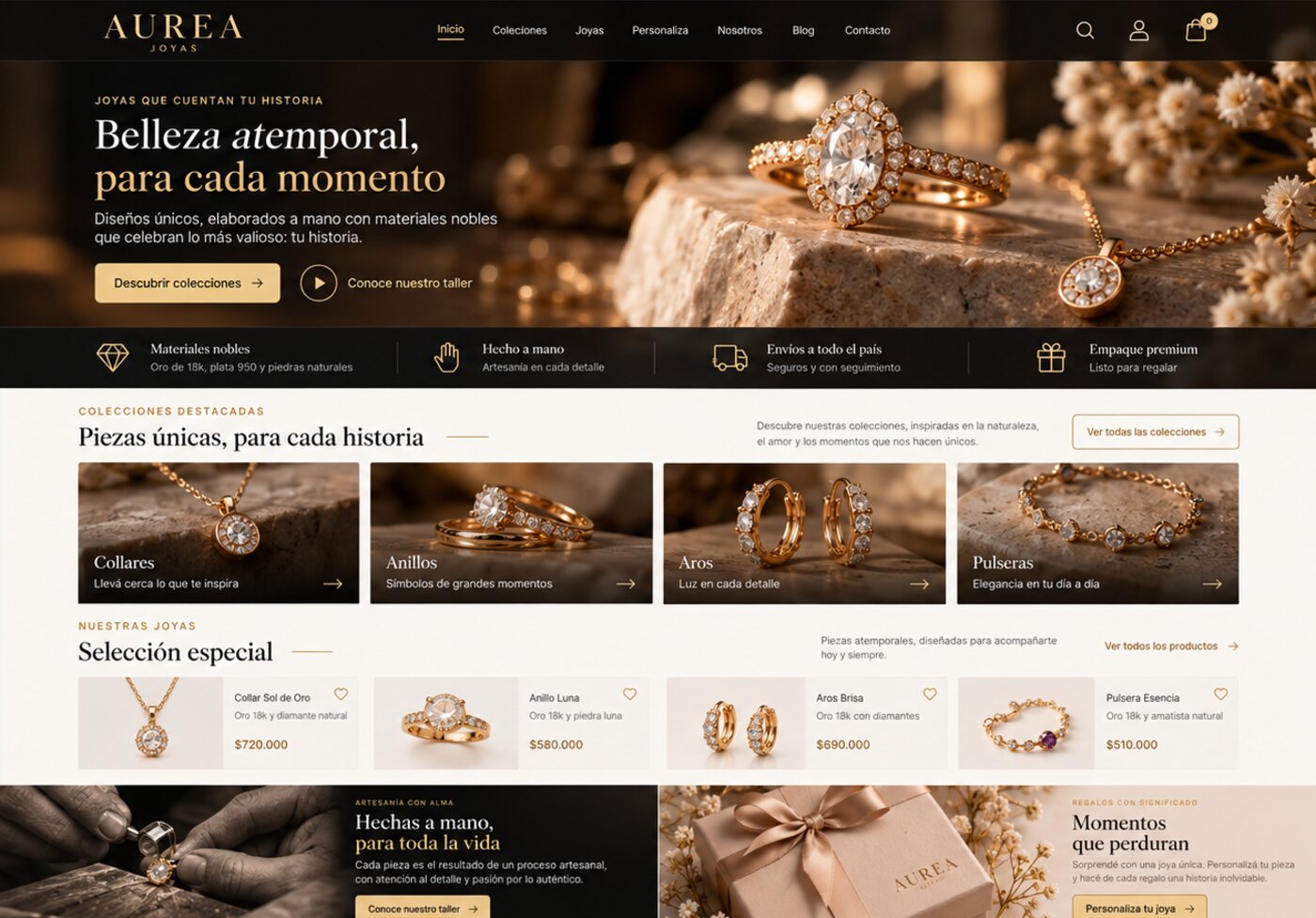 Aurea Joyas — joyería artesanal
