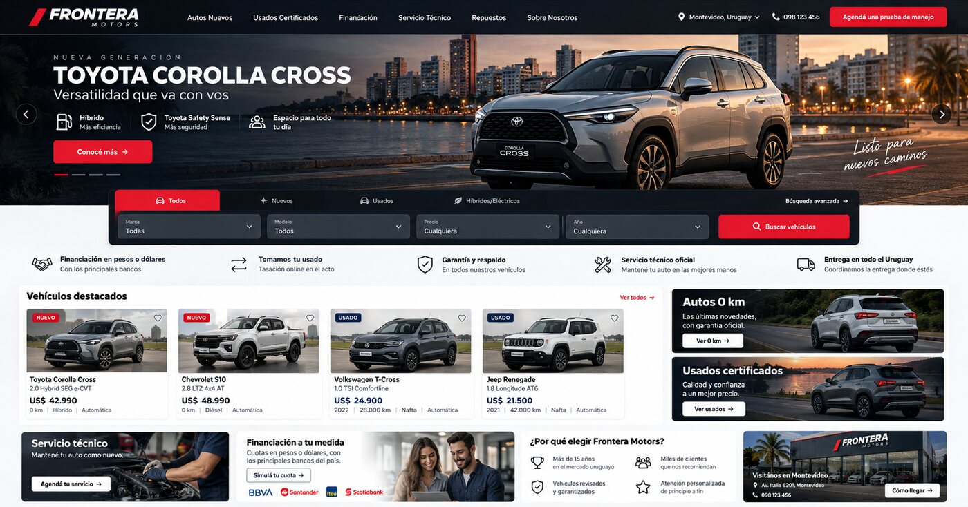 Frontera Motors — concesionaria de vehículos